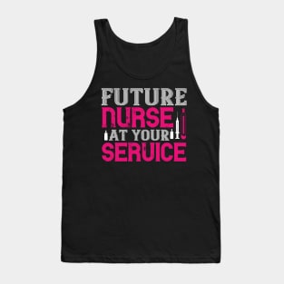 Future Nurse At Your Service Nurse Tank Top